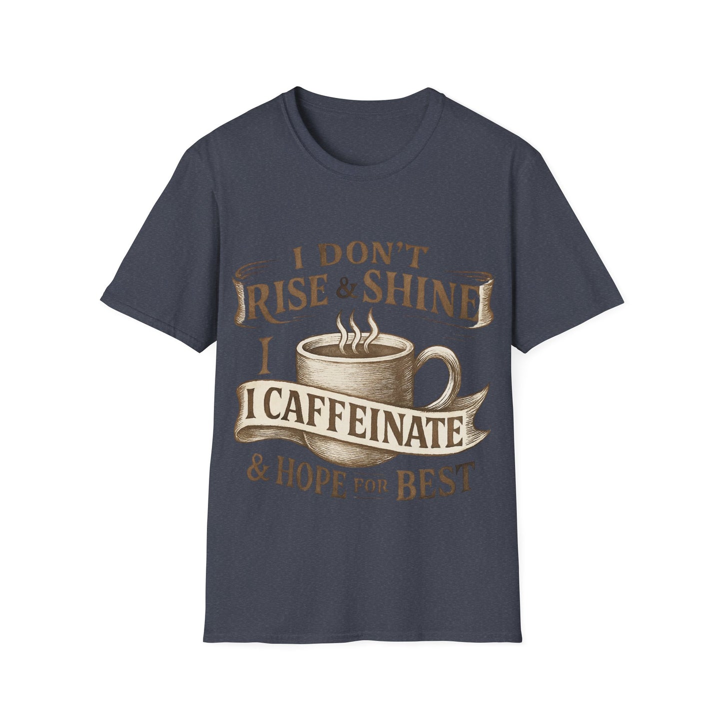 Funny Coffee Lover T-Shirt, Unisex Softstyle Tee for Caffeine Enthusiasts, Gift for Birthdays, Thanksgiving, and Coffee Lovers