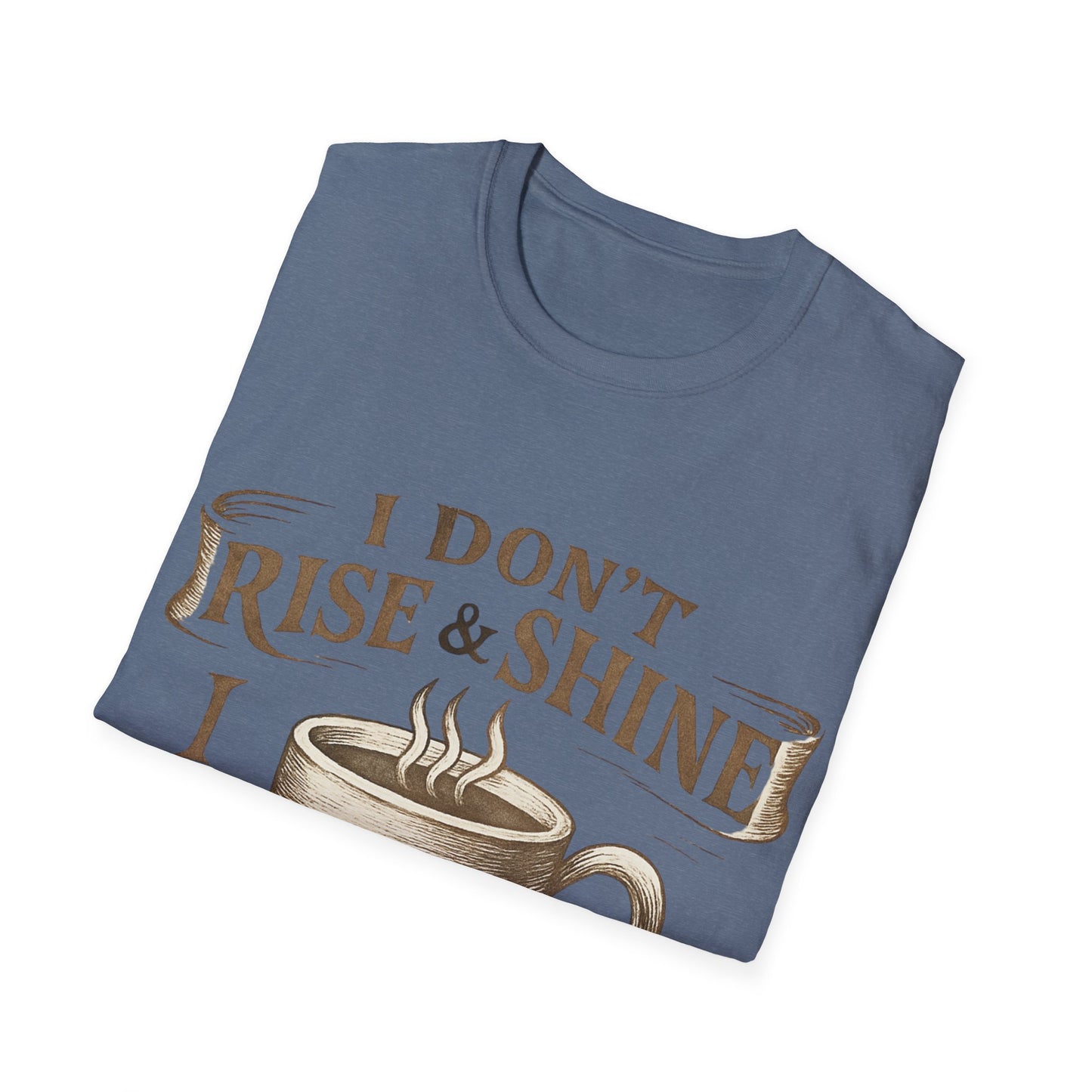 Funny Coffee Lover T-Shirt, Unisex Softstyle Tee for Caffeine Enthusiasts, Gift for Birthdays, Thanksgiving, and Coffee Lovers